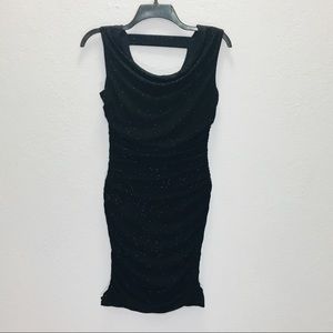 Sweet Storm Black Glitter Bodycon - Medium